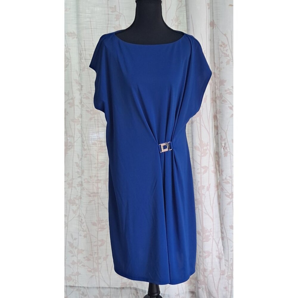 DKNYC Sheath Dress with Front Gather
